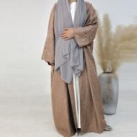 Vestido de Ramadán Khimar Abaya, Arabia Saudita, Turquía, Islam, bordado de Luna, cárdigan musulmán, ropa de oración para mujer, 2024 - details 7
