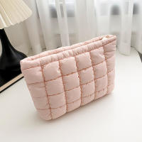Bolso De Maquillaje Para Mujer Padded Quilted Gran Organizador De Cosméticos Bolsa De Almacenamiento De Maquillaje Bolsa De Panales Estilo Clutch Beauty Case - details 20