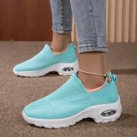 Zapatillas deportivas para mujer, zapatillas de malla Fly Weave para correr Primavera y verano Zapatillas de deporte casuales de caña baja - details 4