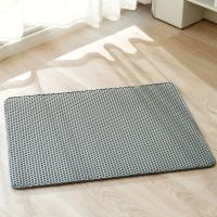 Tapete de atrapamiento de arena para gatos de doble capa en forma de panal de abeja, antideslizante y lavable, para la limpieza - details 6