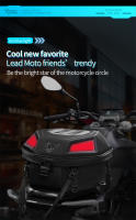 MOTOCENTRIC Luz LED multifunción Bolsa de asiento trasero para motocicleta Bolsa trasera de motocross de gran capacidad Mochila impermeable para motocicleta Ligera - details 5