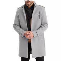 Abrigos de lana informales para hombre, abrigos largos de moda para exteriores - details 3