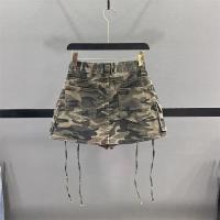 Falda Camuflaje Vintage de Otoño Estilo Harajuku Callejero para Mujer Pañal Hip A-bag de Denim - details 6