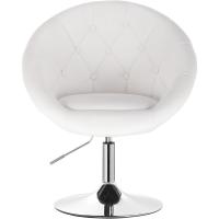Taburete de Bar de Acero Cromado Taburete Bajo de Silla de Bar Taburete de Conferencia de Peluquería Taburete de Oficina Blanco BH41ws-1 - details 6