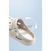 Zapatos con agujeros de EVA, zapatillas de playa con parte inferior gruesa para exteriores, zapatillas de interior antideslizantes a la moda para el hogar - details 4