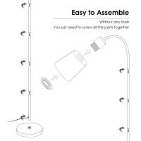 Modern Simple floor lamp Iron LED Standing Lamp Adjustable Lamp For Living Room Office Reading Bedroom Study Decor Lighting - details 10