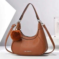 Bolso de mano de gran capacidad para mujer, bandolera moderna de alta gama 21637 con cierre de cremallera y forro de poliéster - details 6