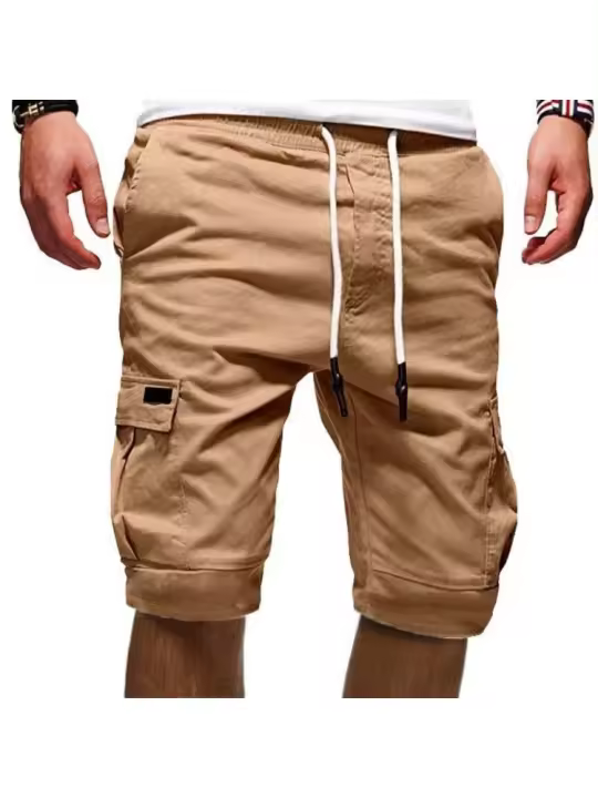 Nuevos pantalones casuales multibolsillos de verano para hombre. - 1