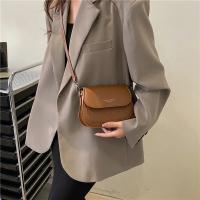 Bolso de hombro con solapa para mujer, bandolera de cuero PU, Estilo Vintage, cuadrado, pequeño - details 4