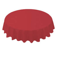 Mantel redondo de 84 pulgadas, mantel Simple desechable de PE, impermeable, grueso, cubierta de mesa de tela - details 3