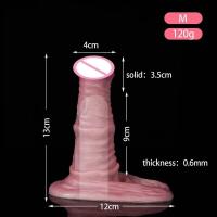 Leten-funda de consolador hueca gruesa alargada de silicona para hombre, productos sexuales eróticos para gays y lesbianas, 18+ - details 6