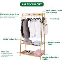 Blanco con Estante:Perchero Burro Resistente, Colgadores de Ropa, Barra para Colgar, Burras para Zapatos, Sombreros, Bolsos - details 14