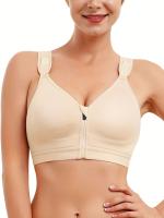 Sujetador Posquirúrgico Para Mujer, Sujetador Deportivo Con Cremallera Frontal Y Espalda Hueca Con Correas Ajustables - details 6
