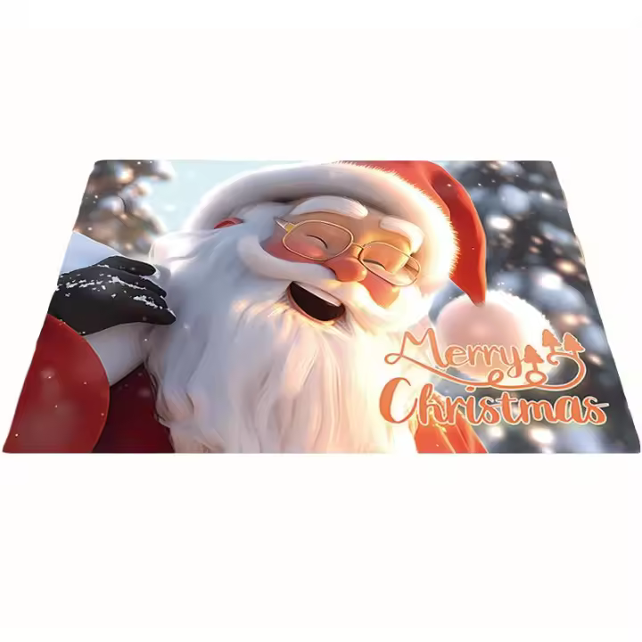 Alfombras de Navidad,Navidad Antideslizante Felpudo, Decoración de Navidad,Absorbente, Alfombrillas Decorativas para el Salón el Baño la Cocina, Welcome Felpudo de Puerta - 1