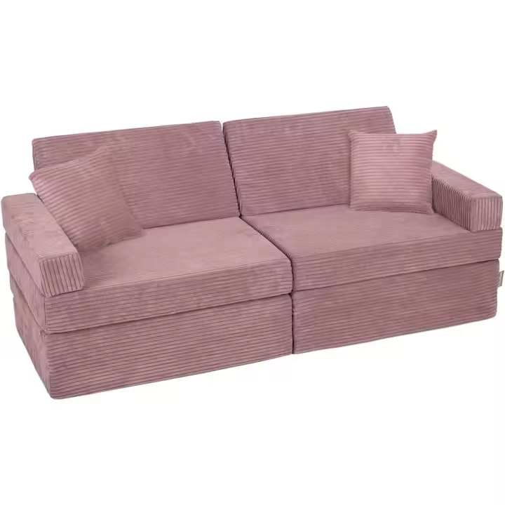 Sofás Plegables para Niños Sillón Colchón Infantil Plegable, Beige - 1