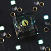 Novedad Keycap resina nieve montaña brillo a través de teclas abatibles contra el mal de ojo para teclado Cherry MX nical Gaming - details 2