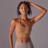 Top de mujer, cuello de chaleco Hai Yuga, decoración triul, deportes con espalda bonita, Top corto a prueba de golpes para - details 49