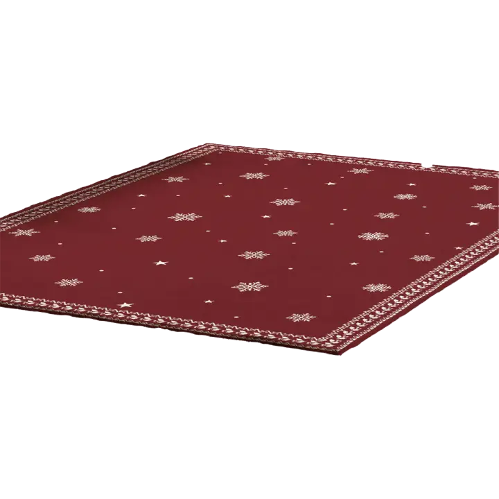 RYBHOME Alfombra de Puerta Vintage con Patrón de Copos de Nieve Alfombra de Área Suave 100% Poliéster para Bajo la Mesa de Cocina, Dormitorio, Lavable - 1