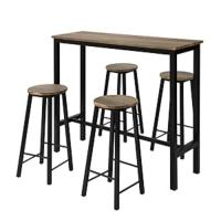 Juegos de Muebles Altas 1 Comedor Mesa Alta y 4 Taburetes de Bar ES (OGT22-WN) - details 7