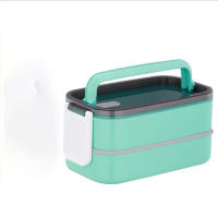 Caja De Almuerzo Térmica De Acero Inoxidable De Doble Capa Portátil Para Estudiantes y Trabajadores Ideal Para Microondas - details 4