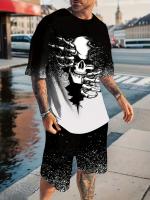 Conjunto Casual de Camiseta y Pantalones Cortos para Hombre Estampado de Conejo de Dibujos Animados en 3D Pantalón Corto de Verano Informal para Todos los Días Top de Manga, Pantalones Cortos Deportivos de Calle al Aire Libre - details 4