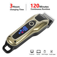 Kemei-cortadora de pelo eléctrica para hombre, cortadora de pelo profesional hine, Barbero, carga rápida por USB, con pantalla LCD - details 5