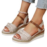 Sandalias de verano para mujer, zapatos con tacón de cuña para mujer - details 3