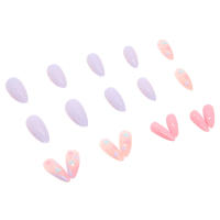 Uñas artificiales de estilo dulce extraíbles con pegamento, Gel de gelatina, regalo maravilloso para su esposa y novia - details 4