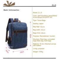 Mochila de lona Vintage para hombre, bolso de hombro de viaje de gran capacidad, mochilas escolares para adolescentes, mochila para ordenador portátil - details 0