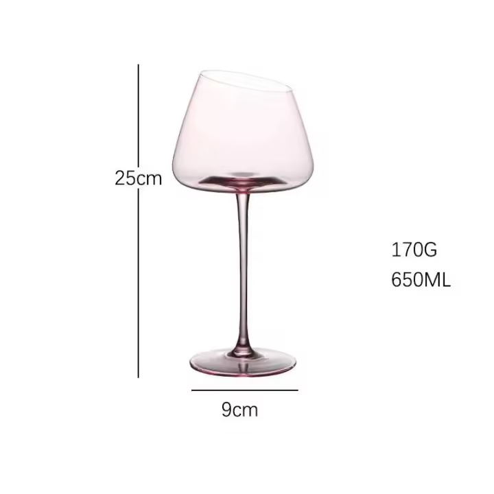 Juego de vasos franceses, rosas y rojos, copa de cristal con boca incéndica, fondo cóncavo, copa de vino y champán, azul - 1