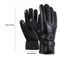 Guantes recargables con batería de litio, manoplas cálidas con pantalla táctil, impermeables, para esquiar, invierno, novedad de 2023 - details 3