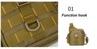 Bolso Táctico Pequeño para Hombres con Correa USB Bolso de Hombro Camuflaje para Escalar al Aire Libre Bolsas de Mensajero Deportes de Ocio Impermeables - details 13