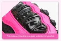 Guantes de motocicleta transpirables para hombre y mujer, manoplas protectoras de color negro, verde, rojo y rosa, tallas M a XXL - details 8