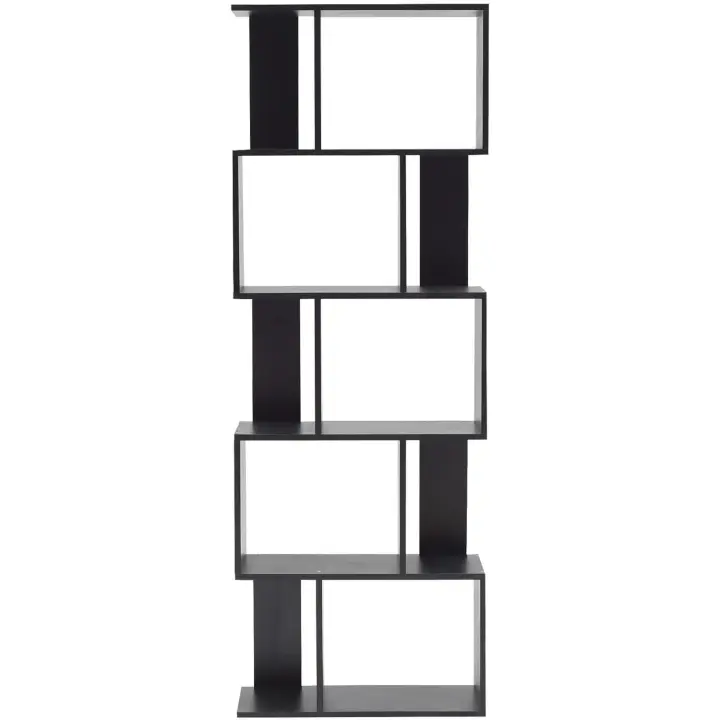 Niveles Estantería para Libros Marrón Contemporaneo Madera Oficina Salón - 1