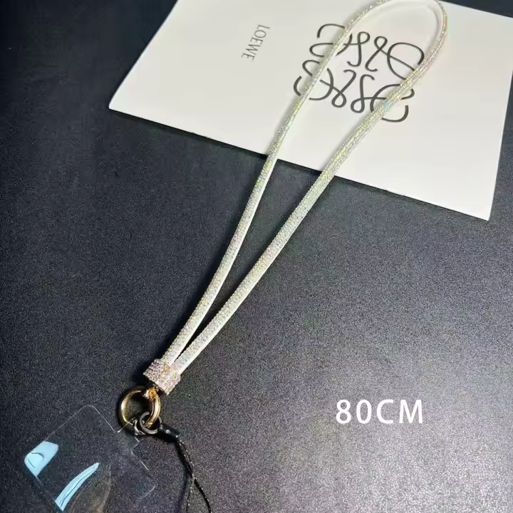 Colgante de Lanyard para Teléfono de Lujo Correa de Diamante con Colgante de Estrás - 1