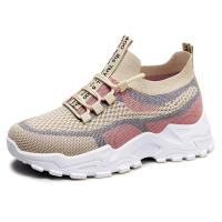 Zapatos de papá ligeros, transpirables, de punto tejido con suela suave para mujer, nueva moda de verano 2025 - details 5