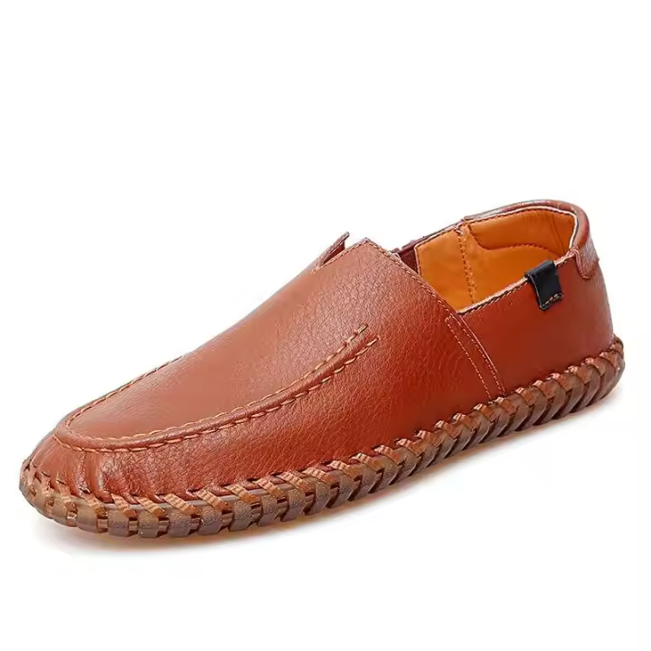 Zapatos grandes para adultos, transpirables y suaves, para conducir al aire libre, para hombres, zapatos casuales de cuero de moda - 1