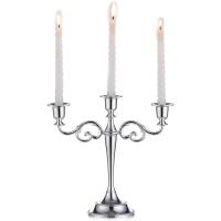 Candelabro de Aluminio para Mesa de Comedor Decoración de Plata para Hogar y Hotel - details 0