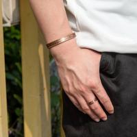 Conjunto de Joyería de Cobre Puro Pulseras Cruz Ajustables Retro Resizables para Hombres y Mujeres - details 4