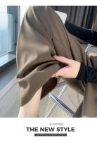 Elegantes Pantalones de Pierna Ancha Estilo Coreano Cintura Alta, Suelto, Moda Oficina, Ropa de Calle 2024 - details 13