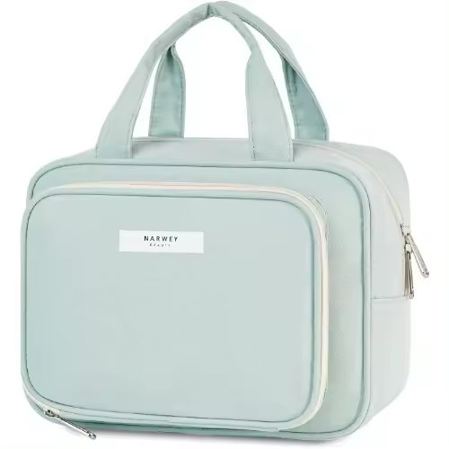 Neceser de tamaño completo, Bolsa de maquillaje grande, Organizador, Bolsa de cosméticos de viaje - 1