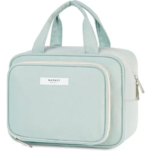 Neceser de tamaño completo, Bolsa de maquillaje grande, organizador, Bolsa de cosméticos de viaje - 1