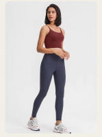 SHINBENE-Top corto de entrenamiento para mujer, sostén deportivo de nailon suave, acolchado, a prueba de sudor, con sujetador incorporado - details 26