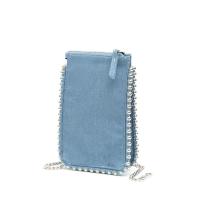 Bolso de mano con cuentas para mujer, bolso bandolera con cadena, bolso esmerilado para teléfono móvil, bolso con cremallera para mujer - details 8