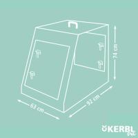 KERBL PET Jaula para Transporte, Plegable, Negro, 76 x 54 x 64 cm, 2 Puertas - details 7