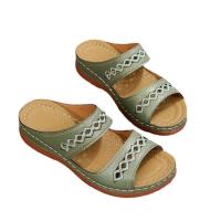 Zapatillas de tacón de cuña para mujer, zapatos informales de verano - details 3