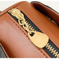 Bolso De Hombro Para Mujer De Lujo De Diseñador Famoso Bolso Bandolera Moda Cuadros Trendy Material PU Con Cierre De Cremallera - details 1