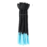 Extensiones de trenzas de pelo sintético para hombres Afro, 1 Uds., rastas hechas a mano, peluca Reggae negra, trenzas rizadas a granel, cabello trenzado de ganchillo - details 11