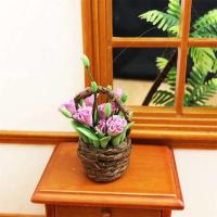1/12 casa de muñecas en miniatura planta wer Pot muebles modelos hogar rs - details 2