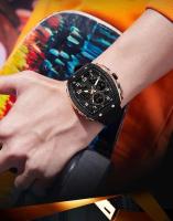 Reloj Digital Multifuncional de Lujo Premium 2025 Reloj de Moda para Hombres a Prueba de Agua con Correa de Cuero Función de Alarma Estilo Trendy - details 12